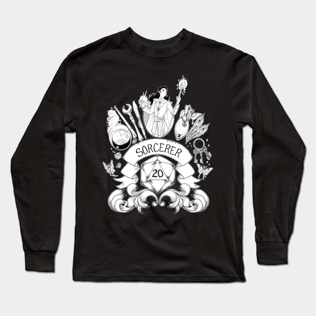 Sorcerer (Morley) Long Sleeve T-Shirt by BlueCorvidae